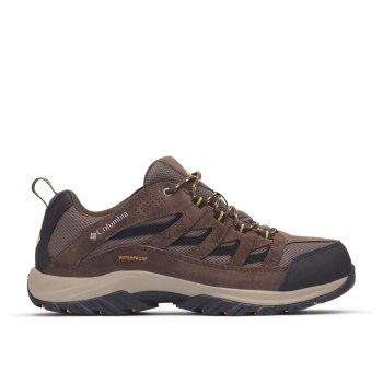 Columbia Crestwood Waterproof Wide, Tenis De Montaña Grises Para Hombre | 302498-FSH